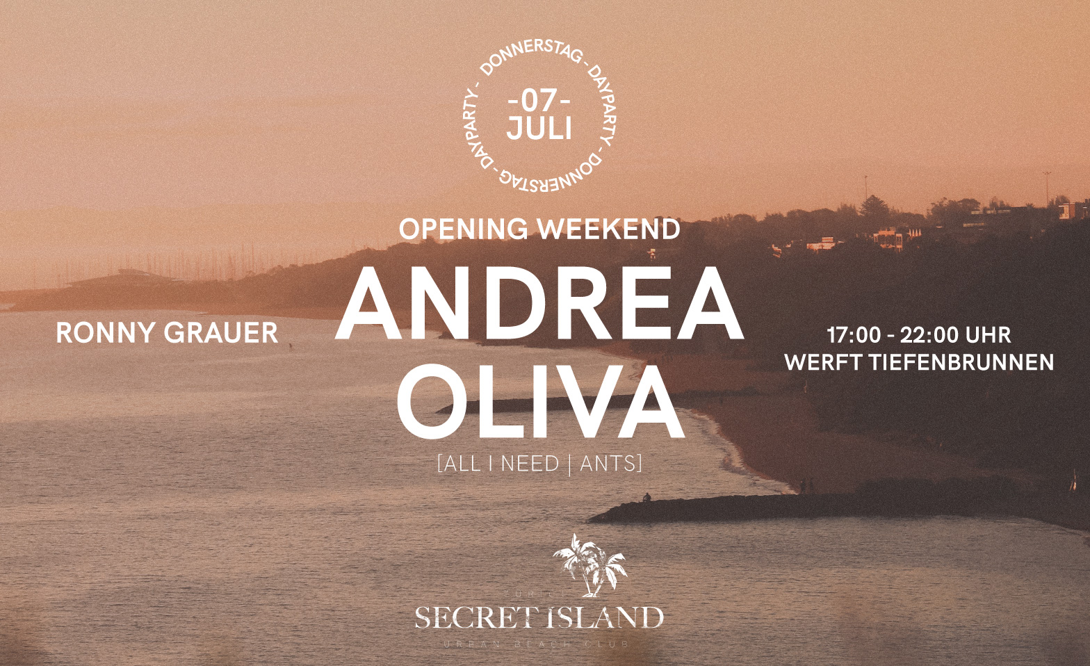 Secret Island : Opening Thursday pres: Andrea Oliva Secret Island, Zürich Tickets