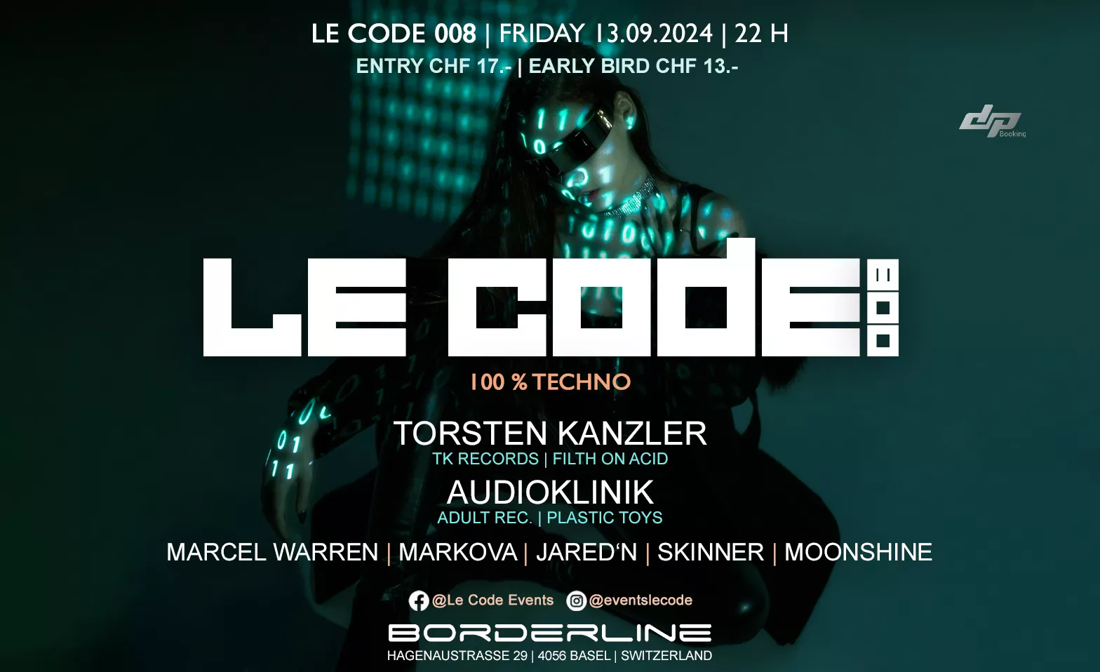 Event-Image for 'LE CODE 008 with TORSTEN KANZLER & AUDIOKLINIK'