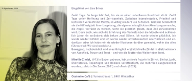 Event-Image for 'Mireille Zindel - Bald wärmer'