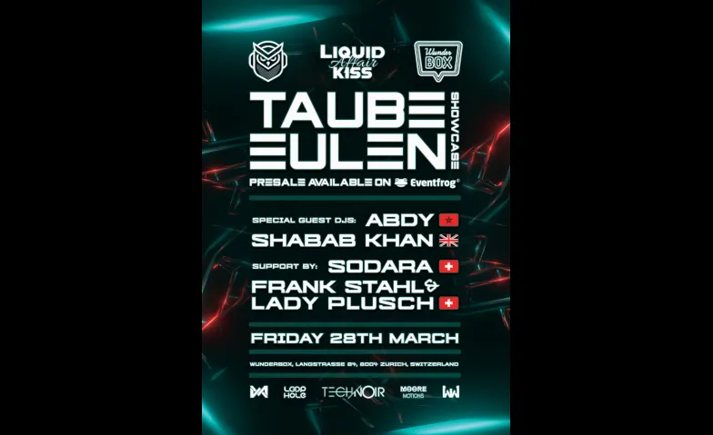 Event-Image for 'Taube Eulen & Liquid Kiss Affair'