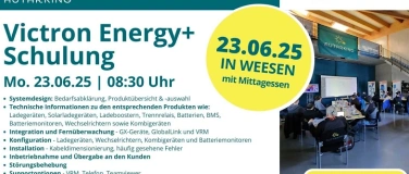 Event-Image for 'Victron Energy+ Schulung für Fachpersonen - 23.06.25'