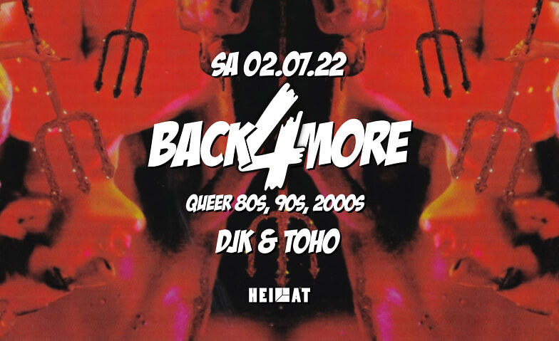 Event-Image for 'Back4More: Queer 80s & 90s at HEIMAT'