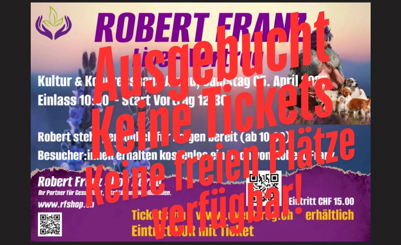 Event-Image for 'ROBERT FRANZ - Live Vortrag (Aarau, Schweiz) am 05.04.25'