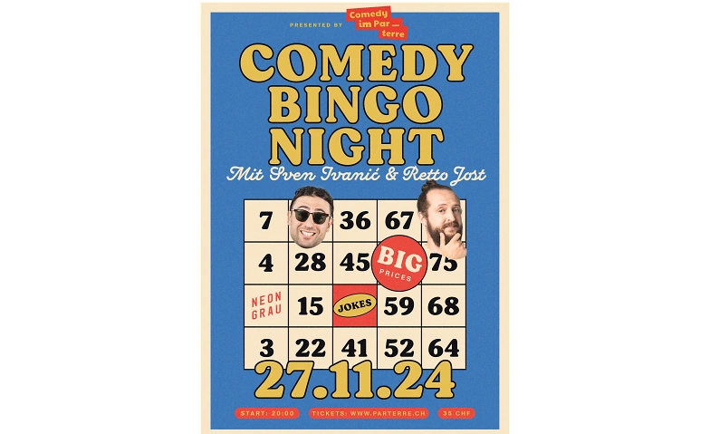 Event-Image for 'Comedy im Parterre: Sven Ivanić & Retto Jost - Bingo Show'