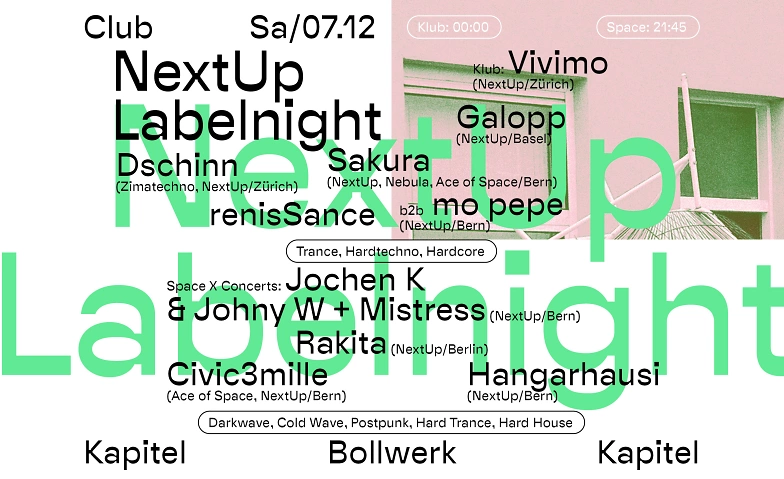 Event-Image for 'NEXTUP Labelnight w. Rakita, Sakura, Galopp + concerts'