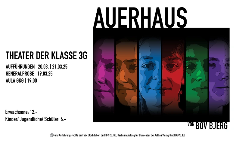 Theater 3g &bdquo;Auerhaus&ldquo; Tickets