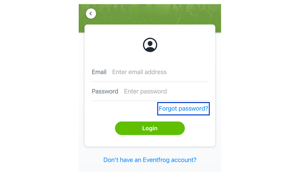 EventfrogApp Passwort EN