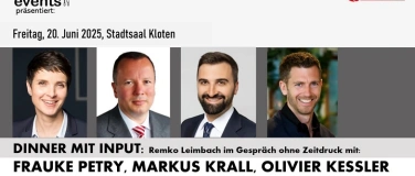 Event-Image for 'Dinner mit Input 12: Petry, Krall, Kessler'
