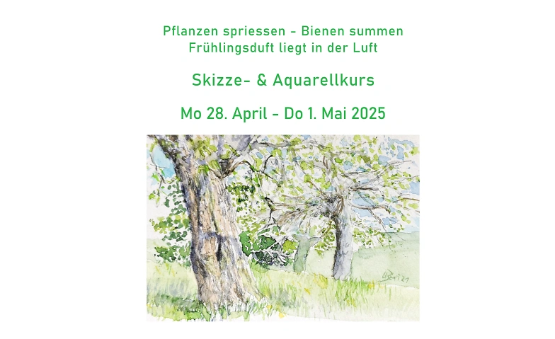 Event-Image for 'Skizze- & Aquarellkurs - Frühlingsfarben'
