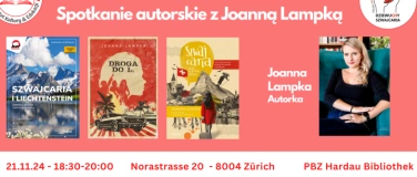 Event-Image for 'KULTURATIVA - Spotkanie autorskie z Joanną Lampką ZURYCH'