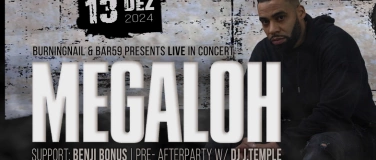 Event-Image for 'Megaloh (DE) & Benji Bonus Live at Bar59'