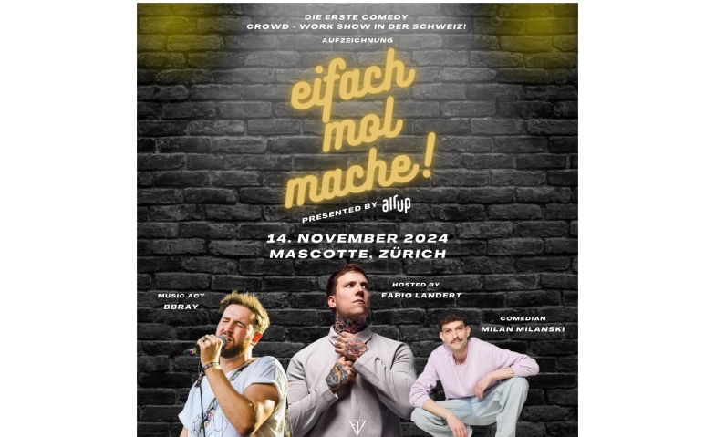 Event-Image for 'eifach mol mache! - Live Crowdwork Show'