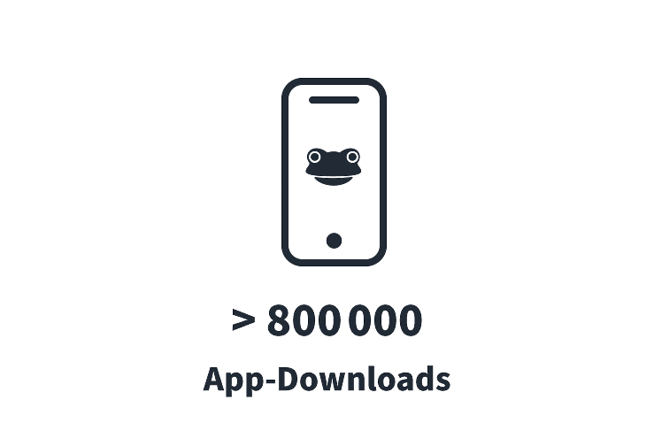 800000 App-Downloads