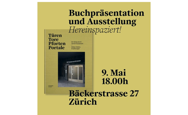T&Uuml;REN TORE PFORTEN PORTALE: EIN GANG DURCH Z&Uuml;RICH AUSSERSIHL Tickets