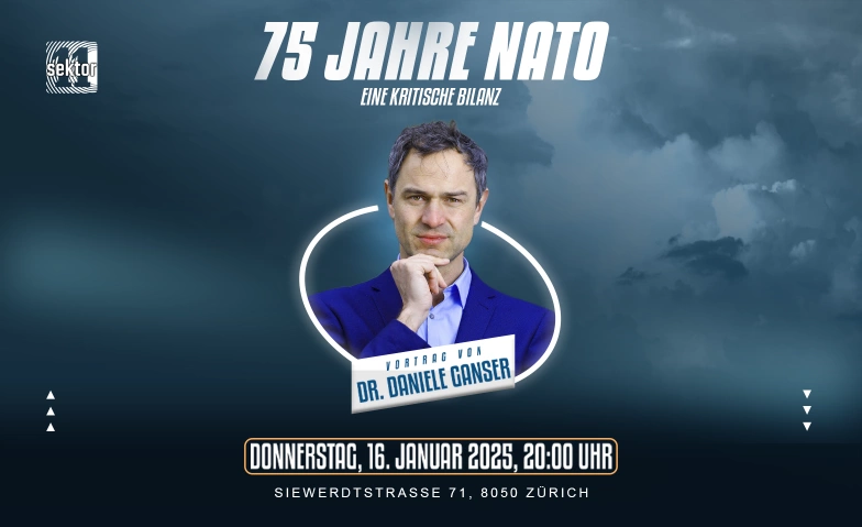 Dr. Daniele Ganser // Live-Vortrag @ Sektor11, Zürich Sektor11, Siewerdtstrasse 71, 8050 Zürich Tickets