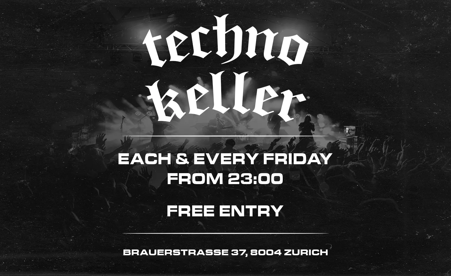 Event-Image for 'TECHNOKELLER - FREE ENTRY EACH AND EVERY FRIDAY'